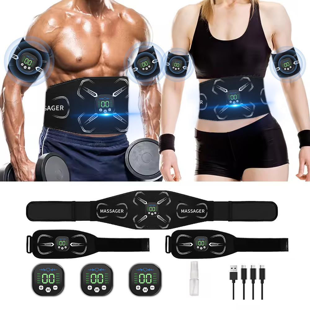 Home Gym Hack - EMS Muscle Stimulator Abdominal Trainer Abs