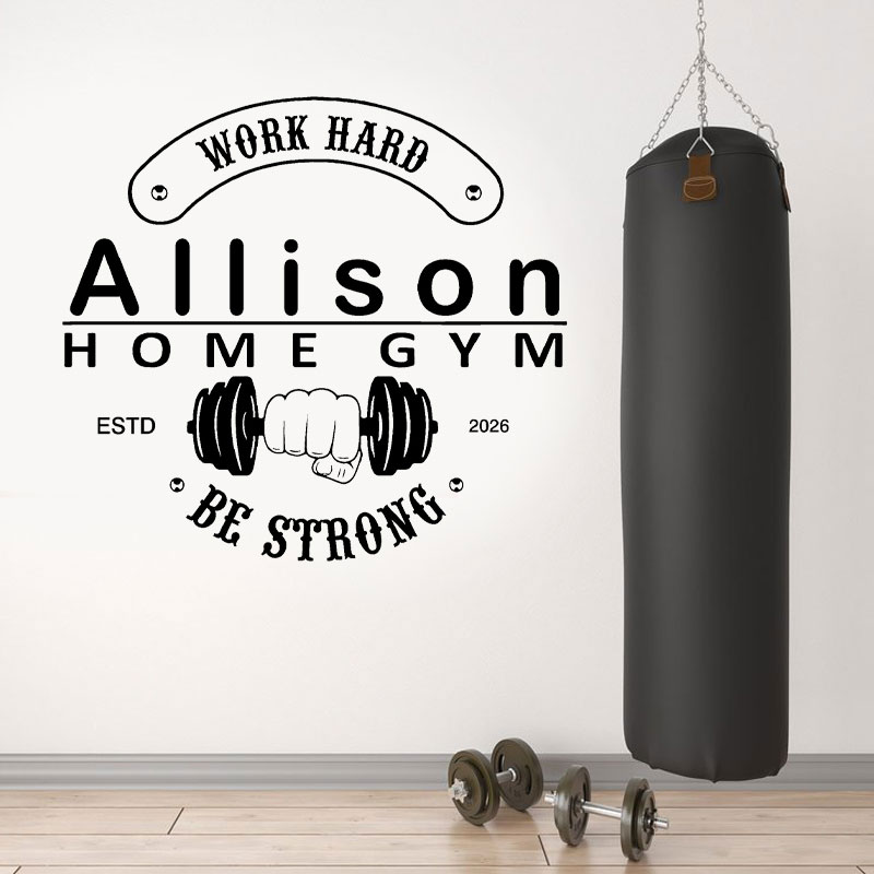Personalized Name + Text + Est - огляд і ціна Home Gym Names