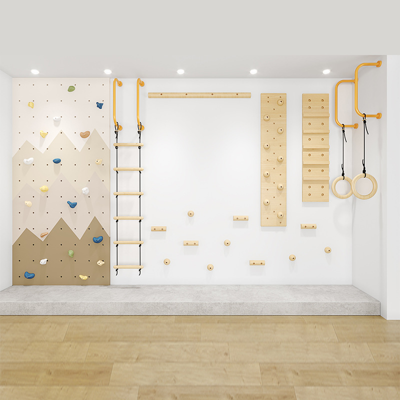 Kids Indoor Wooden Climbing Wa - огляд і ціна Gymnastic Rings Wooden