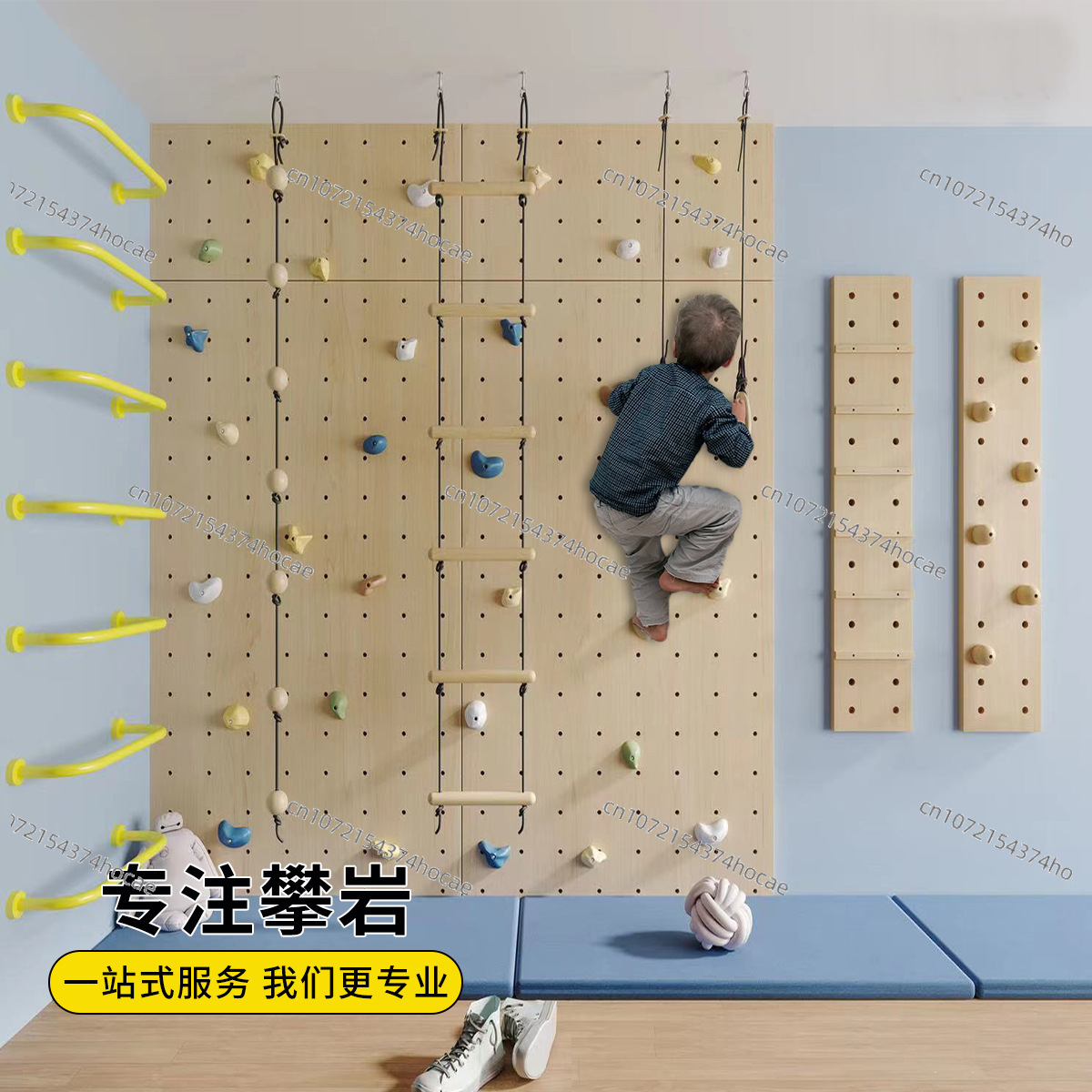 Kids Indoor Wooden Climbing Wa - огляд і ціна Gymnastic Rings Wooden