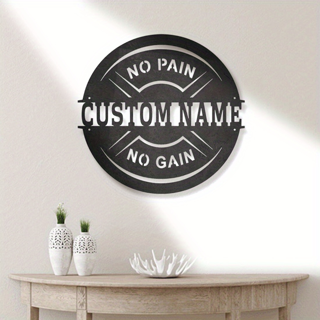 Personalized Vintage Metal Wal - огляд і ціна Home Gym Names