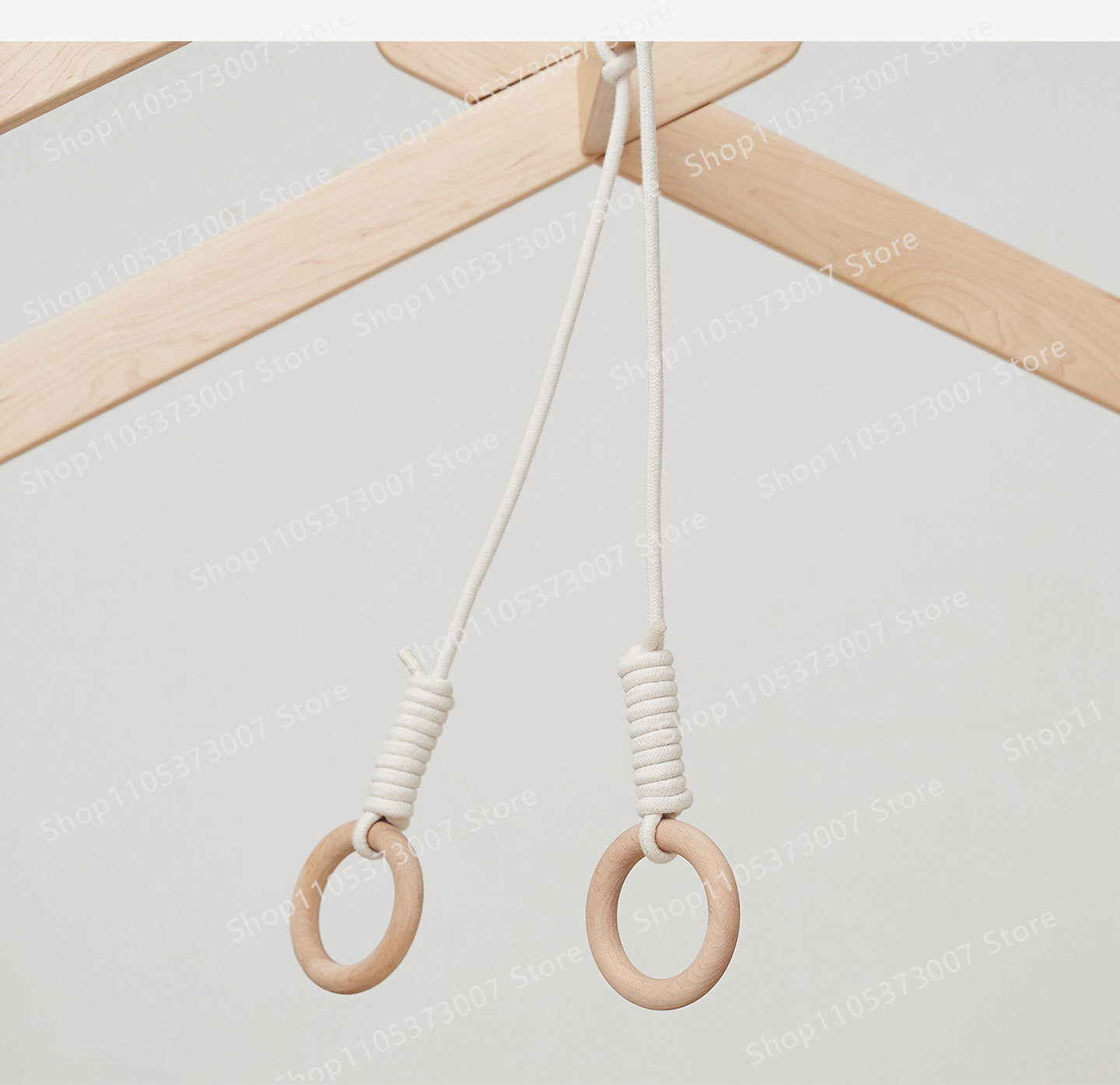 Bed hanging rings, solid wood  - огляд і ціна Gymnastic Rings Wooden