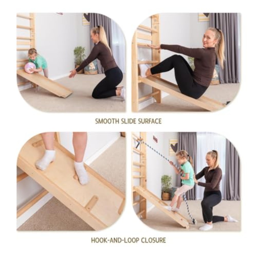 Swedish Ladder Wall Bars for h - огляд і ціна Gymnastic Rings Wooden