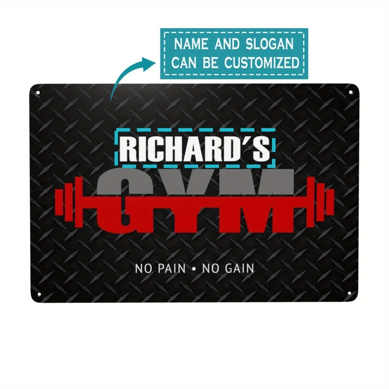 Custom Name Metal Gym Sign Mot - огляд і ціна Home Gym Names