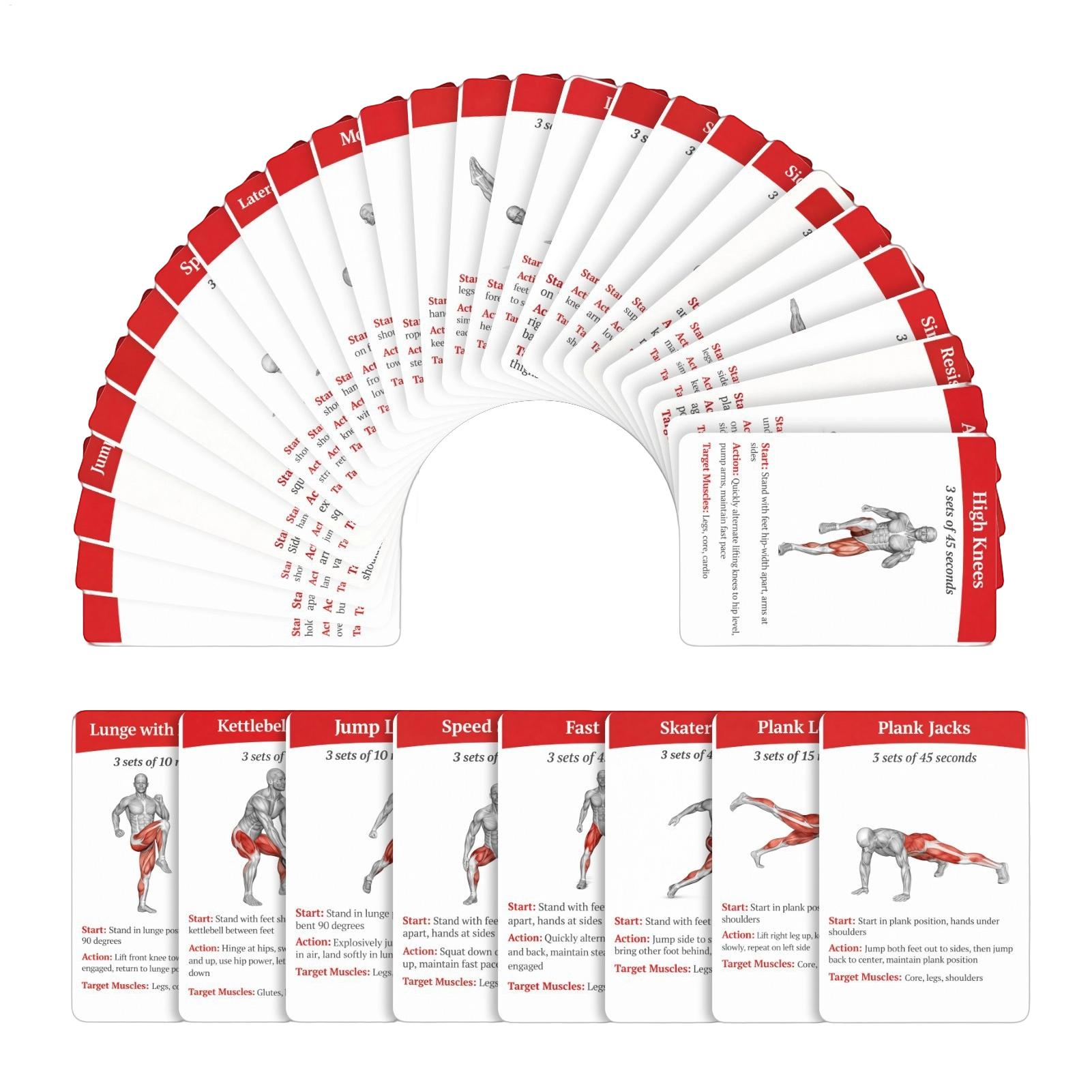Workout Cards Deck 36 Pieces H - огляд і ціна Home Gym Guide