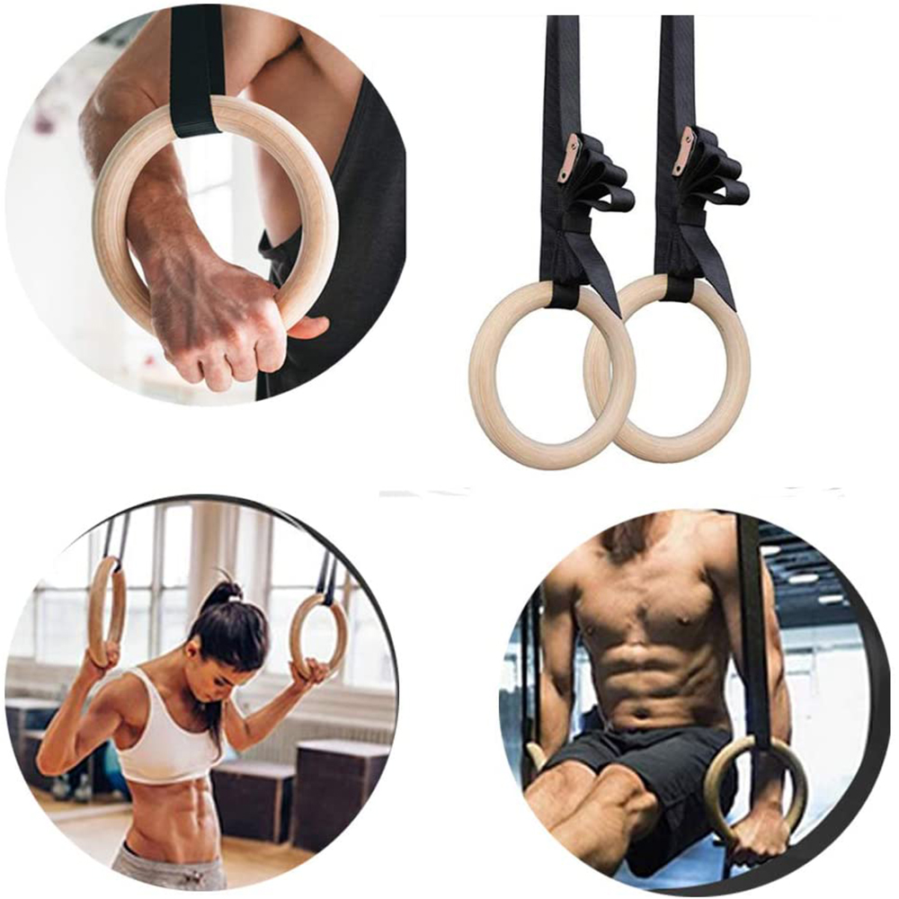 28/32MM Fitness Wooden Gymnast - огляд і ціна Gymnastic Rings Wooden