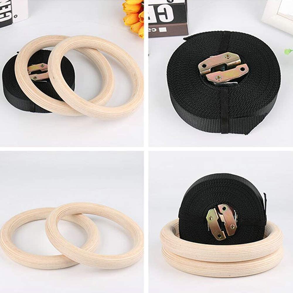 28/32MM Fitness Wooden Gymnast - огляд і ціна Gymnastic Rings Wooden