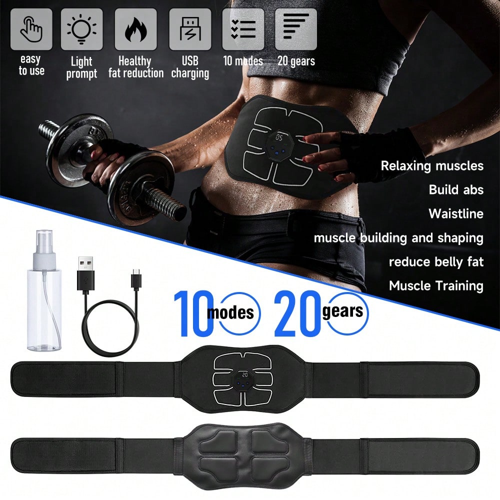 1Pc Abdominal Trainer Belt USB - огляд і ціна Home Gym Hack