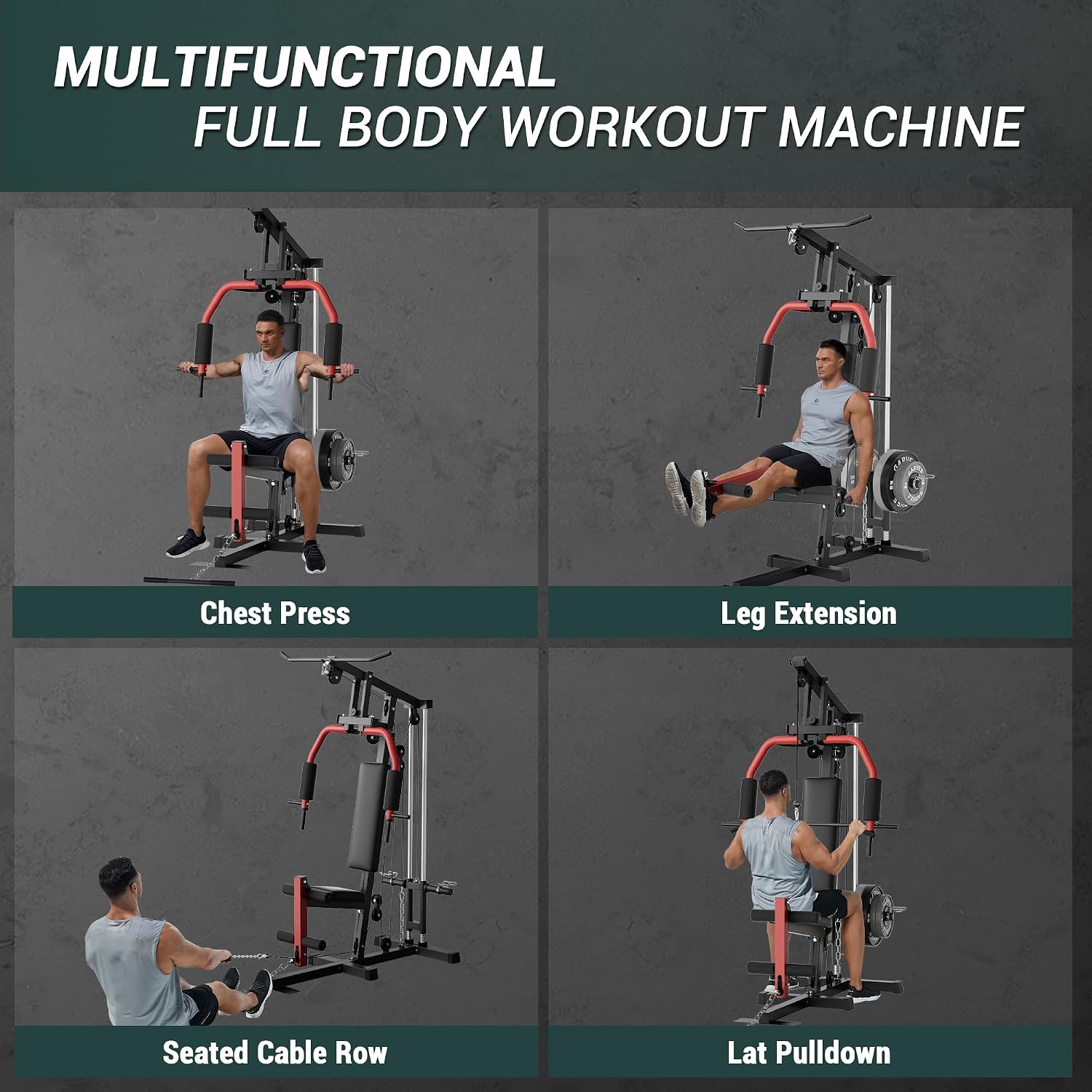 Full-Body Home Gym Machine wit - огляд і ціна Home Gym With Leg Press