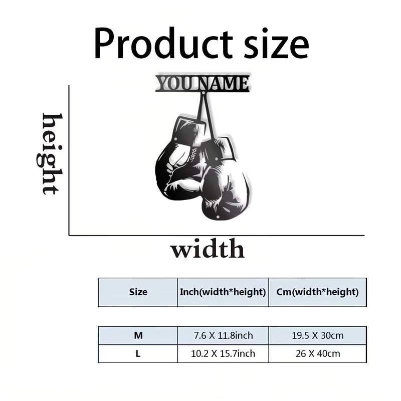 Personalized Boxing Gloves Met - огляд і ціна Home Gym Names