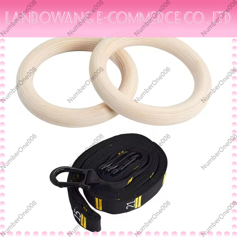 Solid Birch Wood Gymnastic Rin - огляд і ціна Gymnastic Rings Wooden