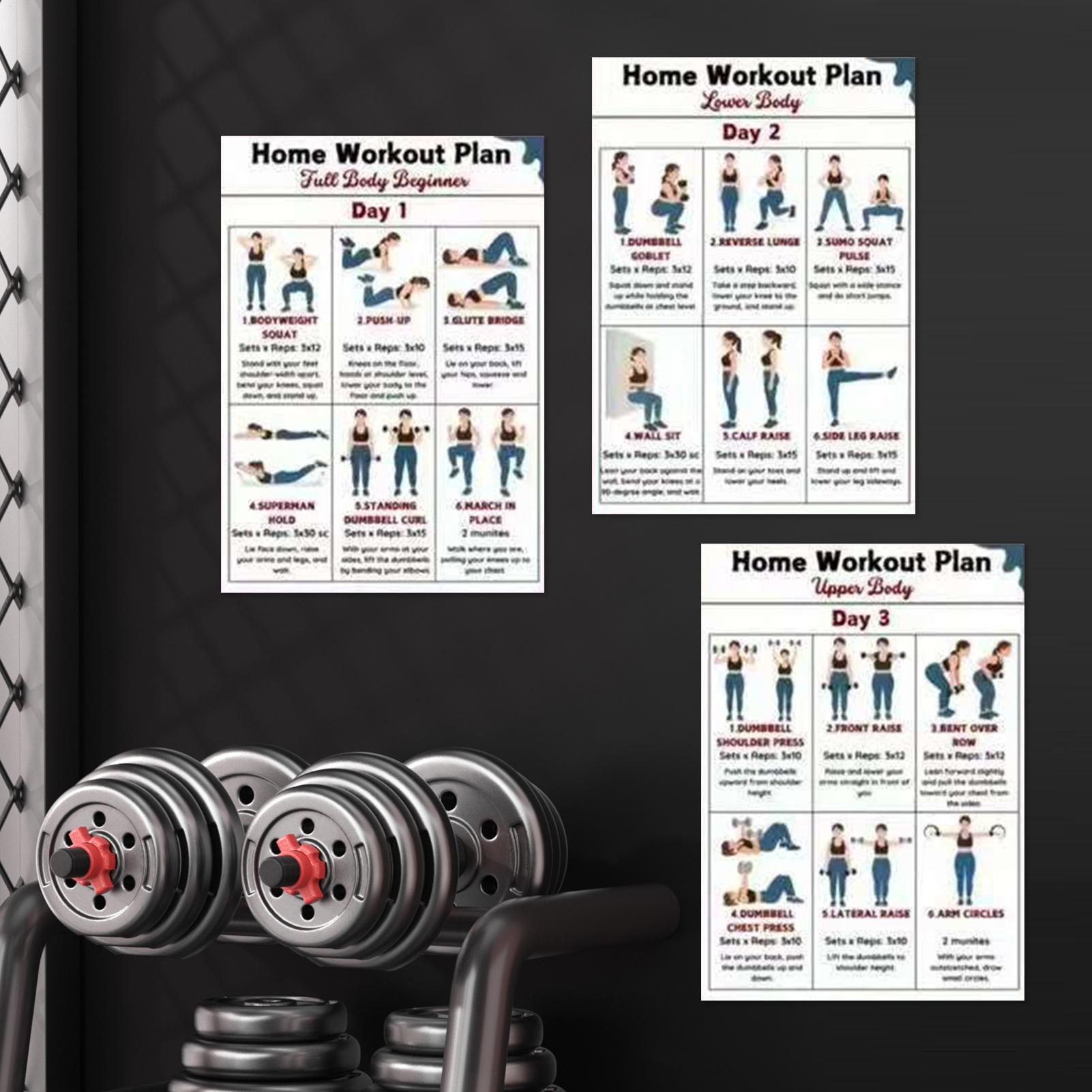 Exercise Posters 6 Pieces Full - огляд і ціна Home Gym Guide