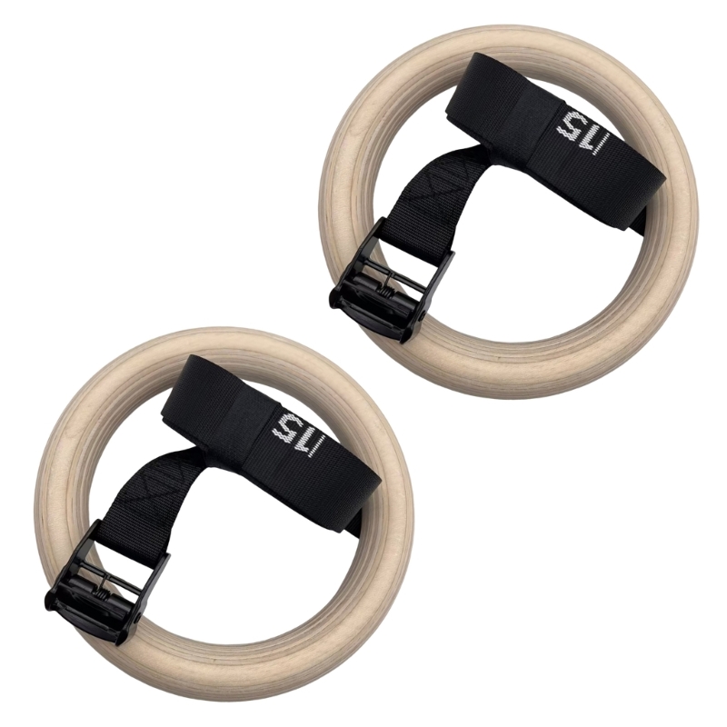 Q84C Adjustable Wood Gymnastic - огляд і ціна Gymnastic Rings Wooden