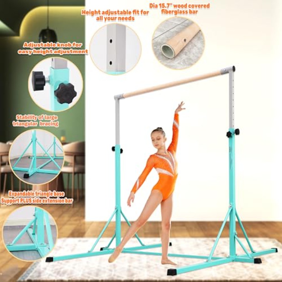 Gymnastics Bar for home gym tr - огляд і ціна Gymnastic Rings Wooden