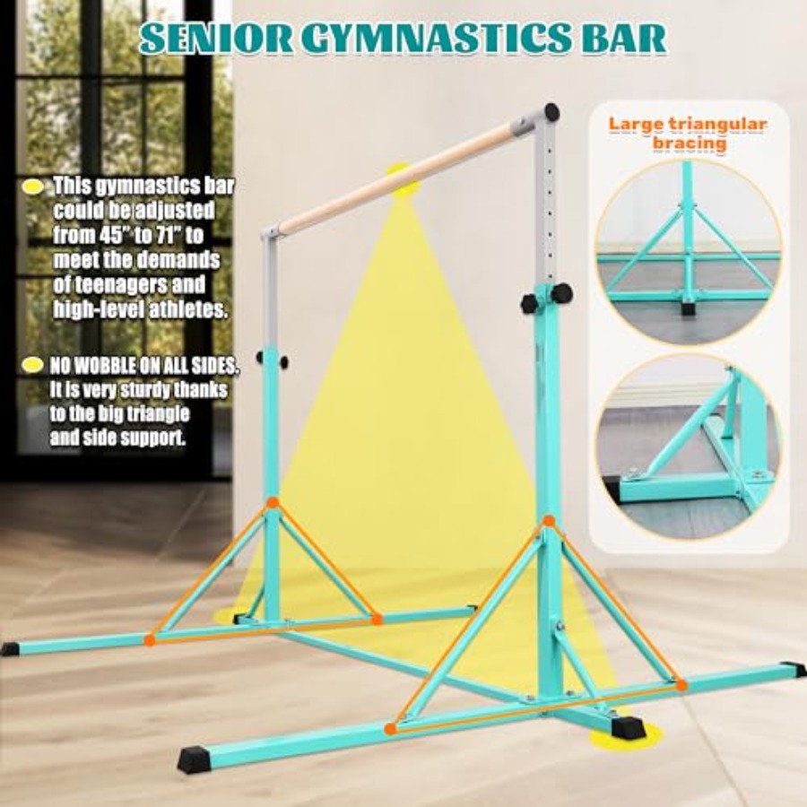 Gymnastics Bar for home gym tr - огляд і ціна Gymnastic Rings Wooden