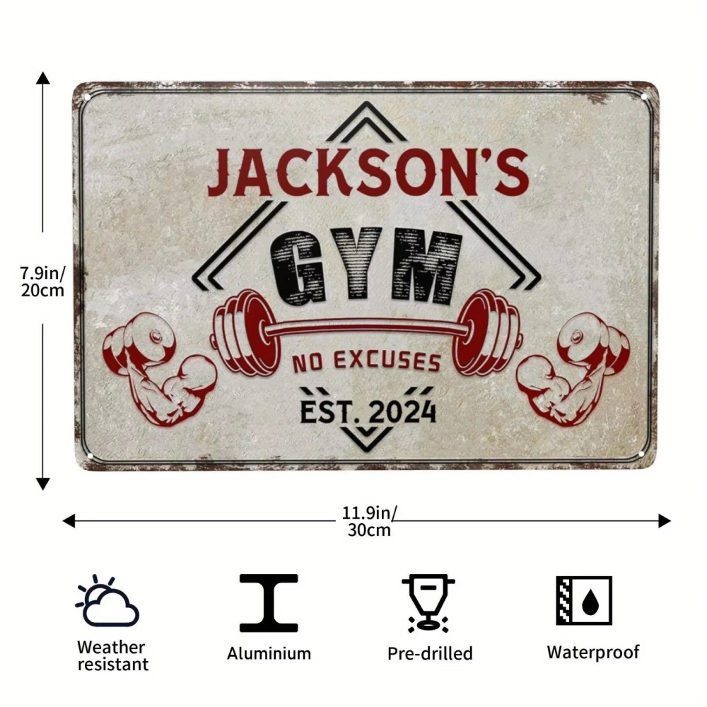Custom Personalized Vintage Na - огляд і ціна Home Gym Names