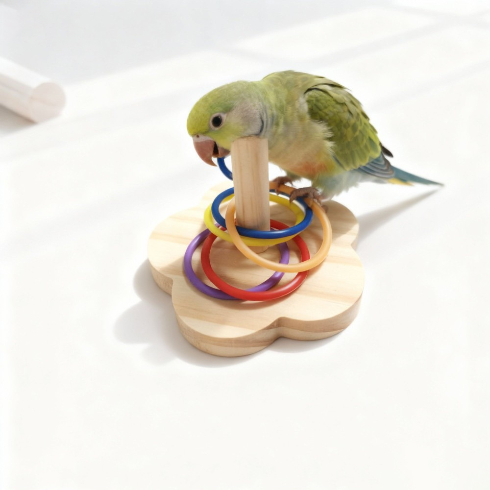 1PC Wooden Parrot Intelligence - огляд і ціна Gymnastic Rings Wooden