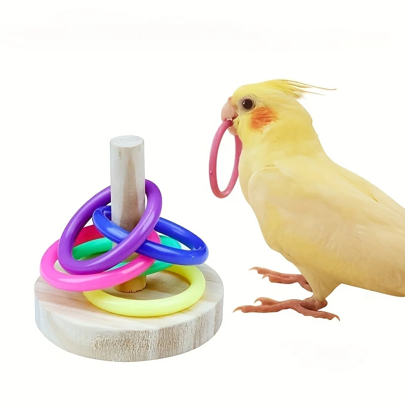 Wooden Interactive Parrot Ring - огляд і ціна Gymnastic Rings Wooden