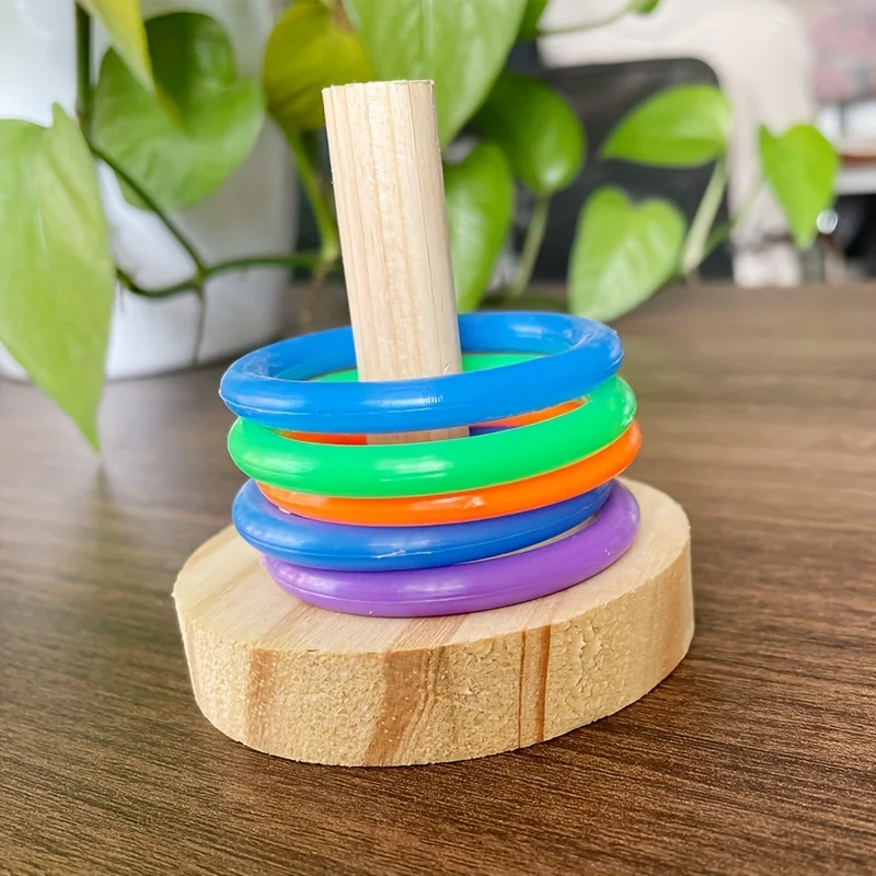 Wooden Interactive Parrot Ring - огляд і ціна Gymnastic Rings Wooden