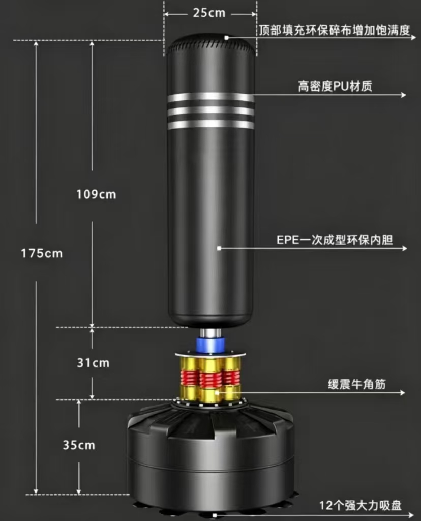2026 High Shock Absorption Box - огляд і ціна Boxing Bag Stand