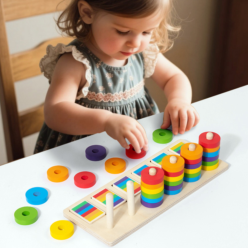 Montessori Memory Training Col - огляд і ціна Gymnastic Rings Wooden