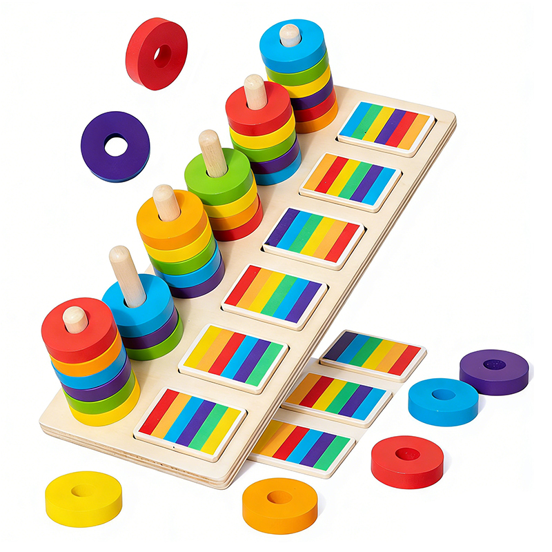 Montessori Memory Training Col - огляд і ціна Gymnastic Rings Wooden