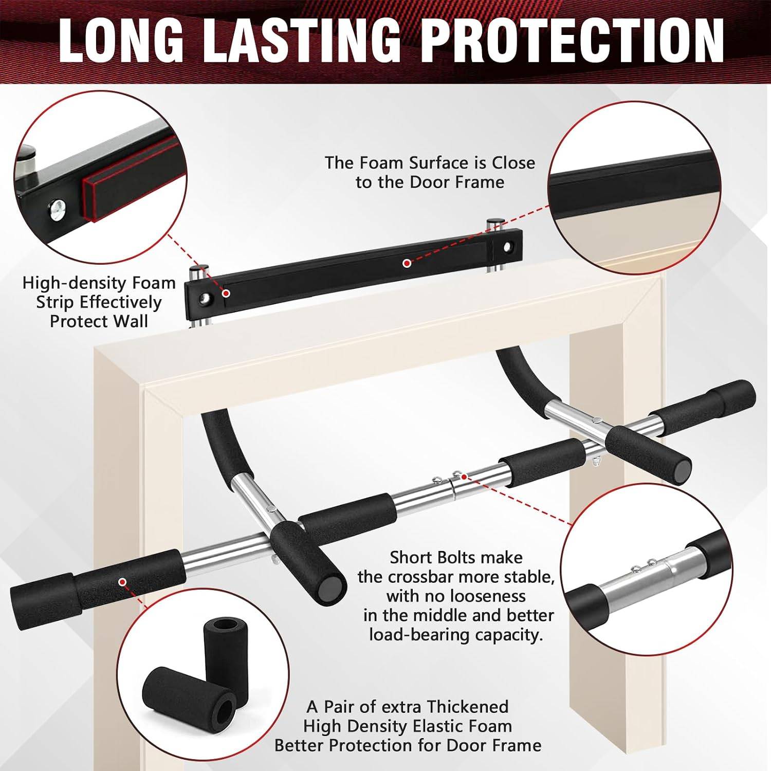 Adjustable Chin Up Bar Exercis - огляд і ціна Suspension Trainer Door